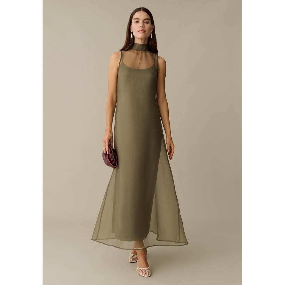 NWT Few Moda Alette Dress in Moss Grey / Still in Manufacturer Bag / Size XL